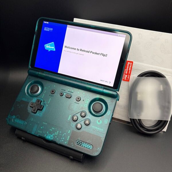 新品 Retroid Pocket Flip2 SD865 アイスブルー