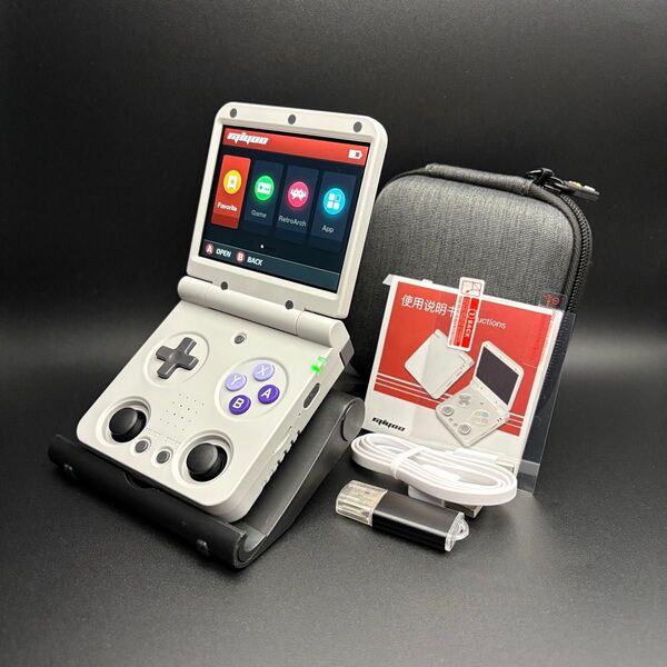 V2ヒンジ改良版 新品 Miyoo Flip グレー NoCARD