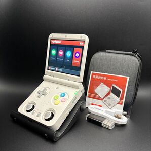 v2ヒンジ改良版 新品 Miyoo Flip ホワイト NoCARD
