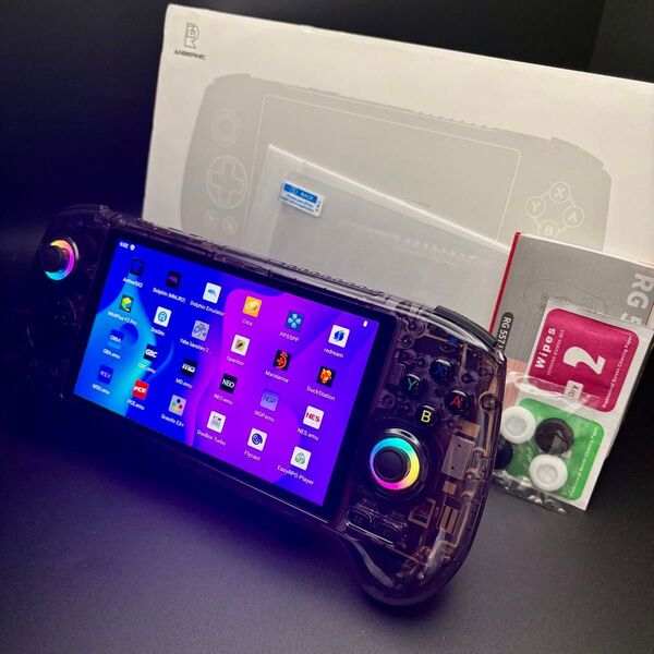 週末セール★新品 Anbernic RG557 クリアパープル NoCARD