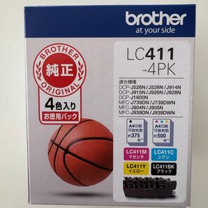 【ブラザー純正】インクカートリッジ4色パック LC411-4PK