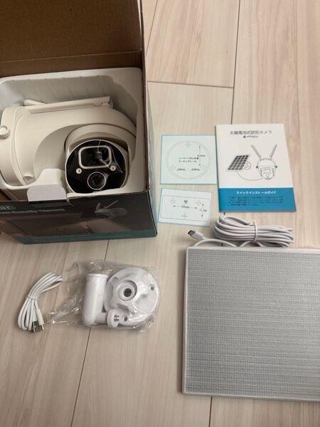 ソーラー電源 ワイヤレスセキュリティカメラ 新品未使用電源不要 Wi-Fi不要 スマホから操作