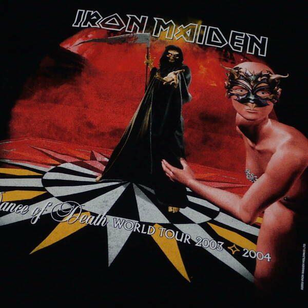 ■ 00s IRON MAIDEN Vintage T-shirt ■ アイアンメイデン ヴィンテージ Tシャツ 当時物 本物 バンドT ロックT dance of death ironmaiden