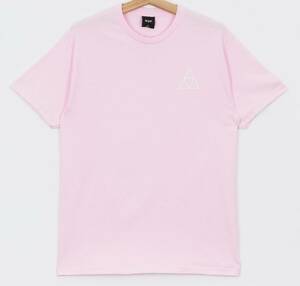 USA正規品 【S】 HUF ハフ トリプルトライアングル TT 半袖 クルーネック Tシャツ コーラルピンク 薄ピンク 綿100% ストリート スケーター