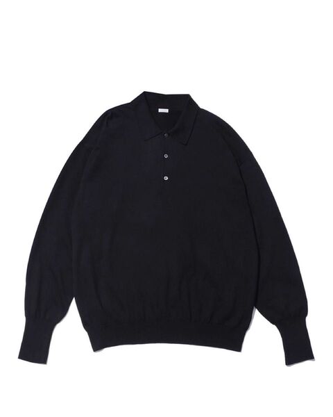 A.PRESSE Cotton Knit ポロシャツ size2 ブラック アプレッセ apresse 25ss