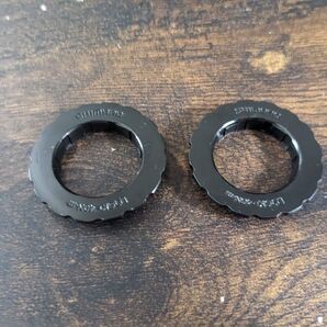 2つ SHIMANO センターロックリング 内外セレーション シマノ
