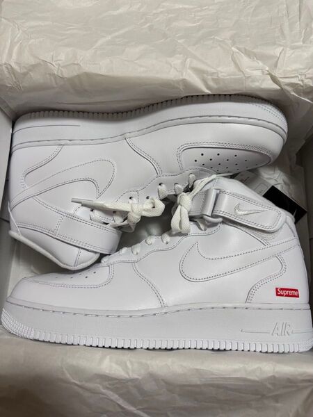 シュプリーム ナイキ エアフォース1 ミッド Supreme Nike Air Force 1 28cm