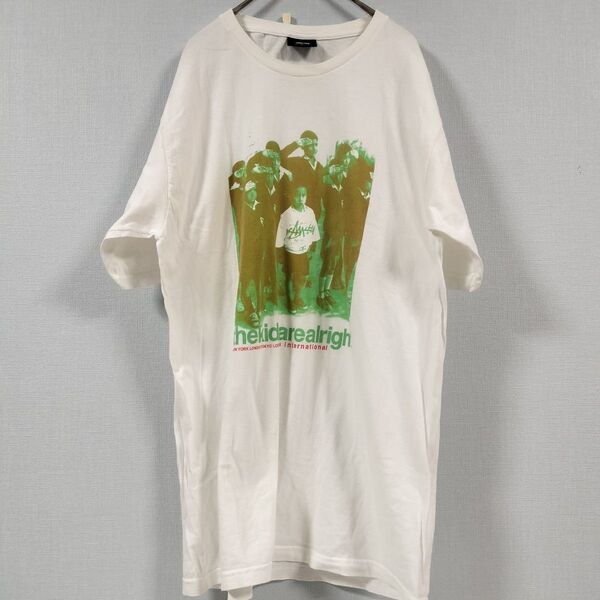 Stussy ステューシー 名作 キッズフォト プリント Tシャツ
