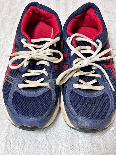スニーカー シューズ ASICS 23.5 24 外履き 高校指定 Jk ランニングシューズ