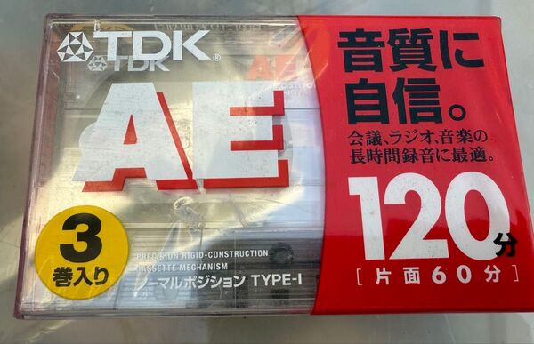 ノーマルカセットテープ120分 3本(TDK AE-120G)