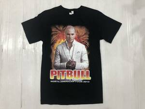 PITBULL/ピットブル　2013年ノースアメリカツアーTシャツ　黒色　サイズ表記S アメリカ買い付け古着音楽物ミュージック