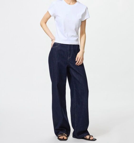 UNIQLO ユニクロ ワイドストレートジーンズ