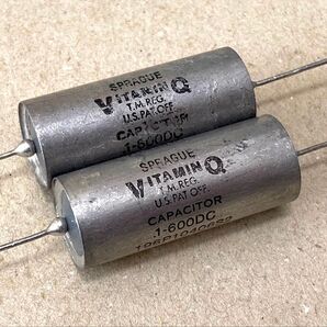 SPRAGUE VITAMIN Q 0.1uf 600V 196P 2本 スプラグ ビタミンQ vintage 0.1μF