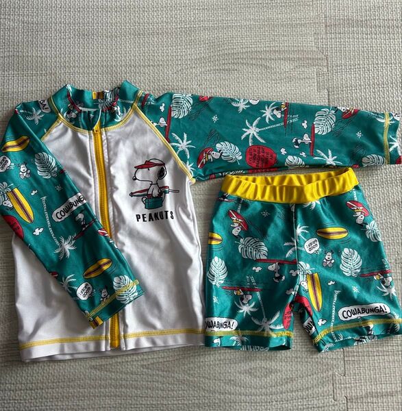 水着 ラッシュガード プール 水遊び ウェア 90 スイムウェア 西松屋 スヌーピー
