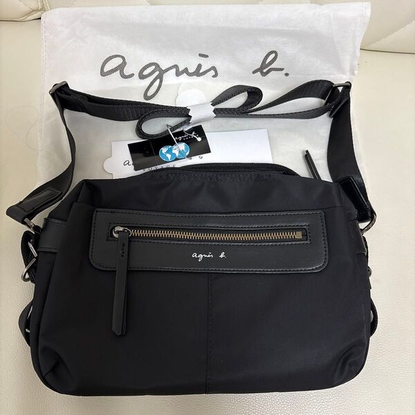 agnes b. アニエスベー ショルダーバッグ 斜めがけバッグ ナイロン