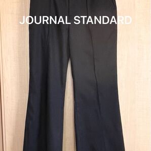 ジャーナルスタンダード JOURNAL STANDARD パンツ ブラック スラックス ストレッチ ボトム サイズ38