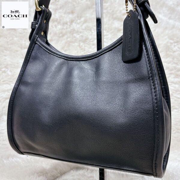 COACH コーチ オールドコーチ ハンドバック レザー 貴重品 タグ付き 黒 ワンショルダーバッグ OLD