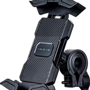 INOID 自転車用スマホホルダー 360度 振動吸収 取り外し簡単 ブラック