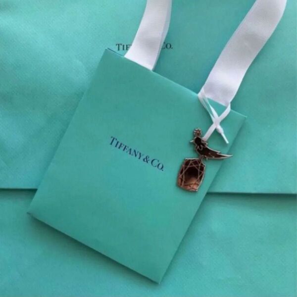 新品 ティファニー バードオンアロック ノベルティ チャーム 紙袋 ショッパー TIFFANY