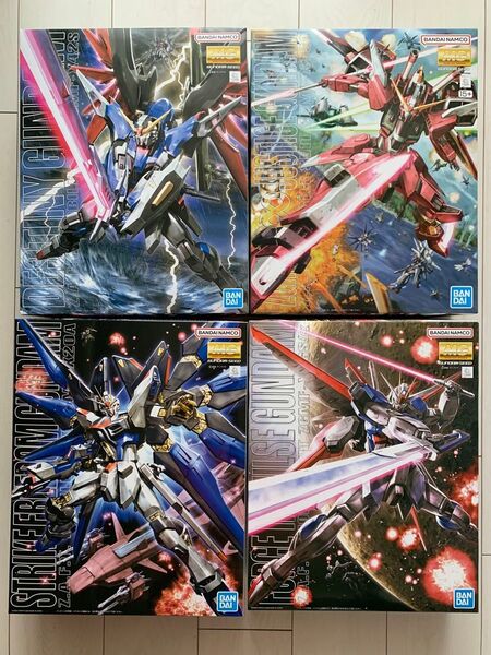 【新品未開封】MG 1/100 ストライクフリーダム インフィニットジャスティス フォースインパルス デスティニーガンダム