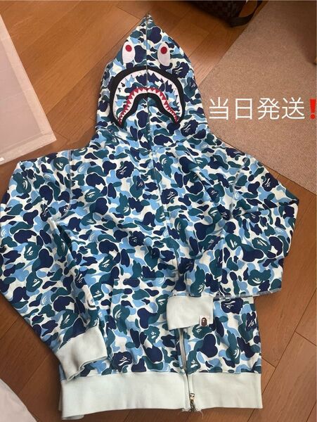 エイプ shark hoodie full zip Sサイズ購入履歴掲載済み 当日発送します