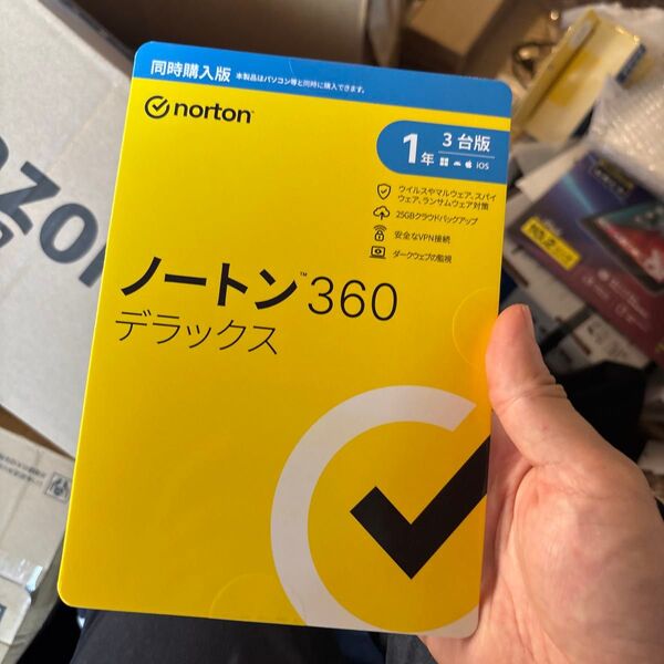 ノートン 360 デラックス 3台版 1年版 セキュリティソフト