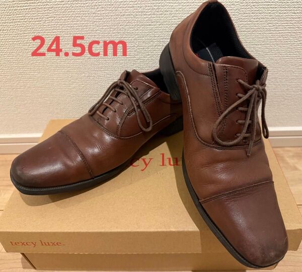 【テクシーリュクス】サイズ24.5cm ワイン 革靴