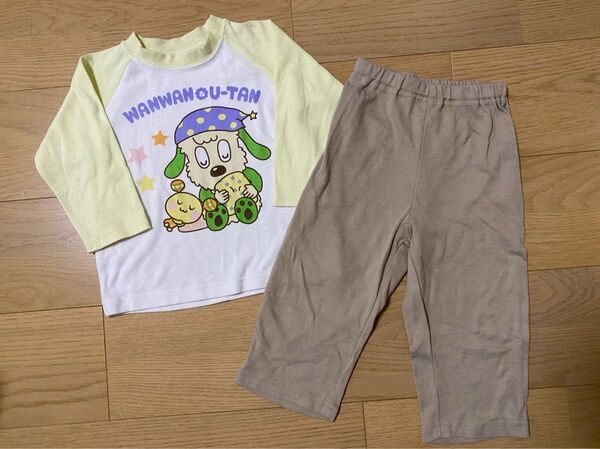 ☆中古☆90わんわんうーたん長袖長ズボンパジャマ男の子
