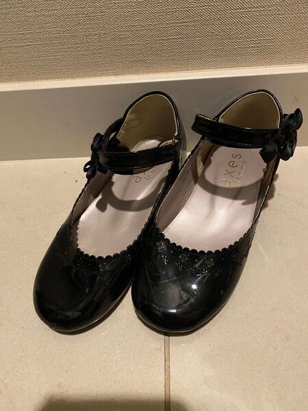☆中古☆axes femme フォーマルシューズXL20㎝位ブラック