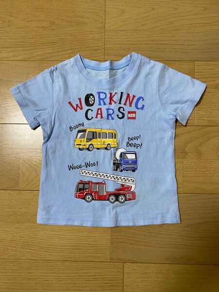☆美品☆90トミカ水色半袖Tシャツ男の子