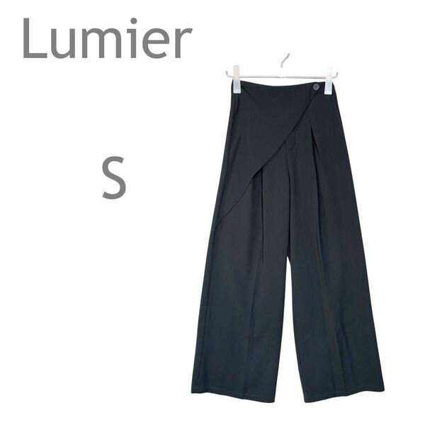 Lumier/リュミエ ラップスラックス ワイドパンツ ボトムス 上品 S