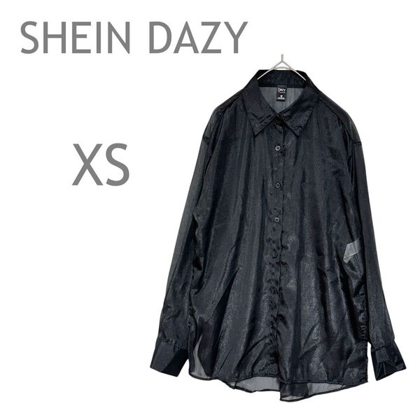 SHEIN DAZY/シーインデイジー シアーシャツ トップス 羽織り 小さいサイズ XS