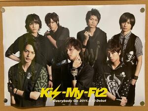 KIS-MY-FT2 2011.8.10 B2 плакат ☆