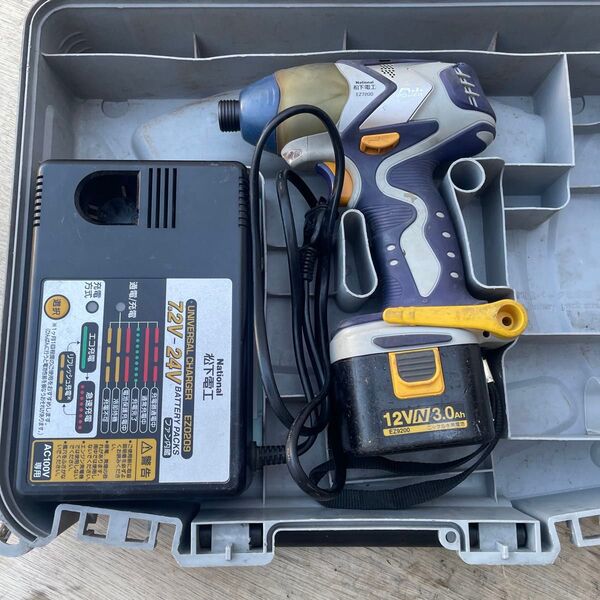 National/松下電工 充電式インパクトドライバー A.I Power EZ7200 12V 程度良好な送料込 !