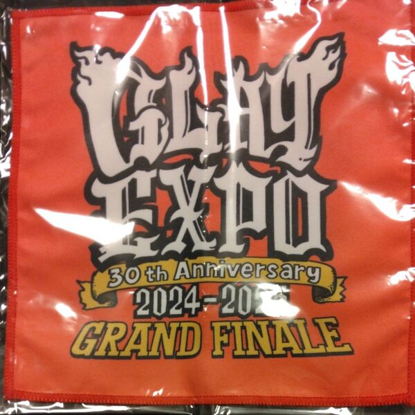 GLAY EXPO缶 2024-2025 GRAND FINALE マイクロファイバータオル レッド 赤 TERUカラー