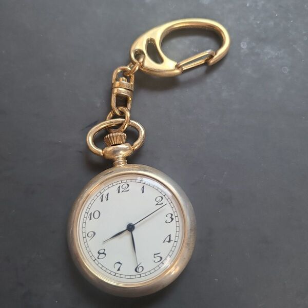 キーホルダー 時計 クォーツ 稼働品