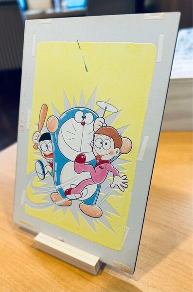 ミュージアム ドラえもん ウッド ポストカード スタンド付き ひのき 藤子 限定