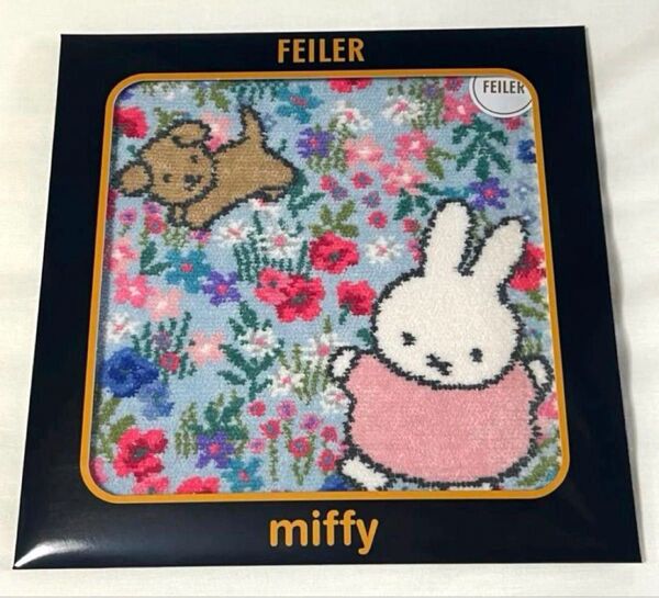 ☆FEILER☆フェイラー☆miffy☆ミッフィー☆ コラボ 新品 シェニール織ハンカチ ミュルミュール柄 花柄