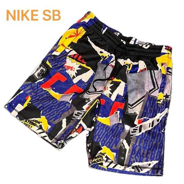 NIKE SB ハーフパンツ ショートパンツ 総柄 Lサイズ メンズ