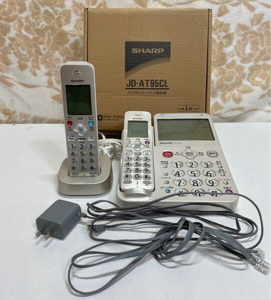 SHARP JD-AT95CL デジタルコードレス電話機 子機1台付き 詐欺対策機能付き