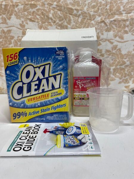 OXI CLEAN オキシクリーン粉末タイプ3270g スリムパンチ1Kg 計量カップ オキシクリーンガイド 特別セット