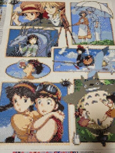 ダイヤモンドアート完成品 壁画 ジブリ トトロ