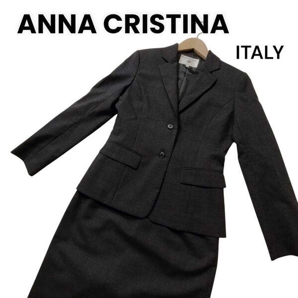 ANNA CRISTINA ITALY レディースセットアップスーツ 9R ジャケット スカート ウール