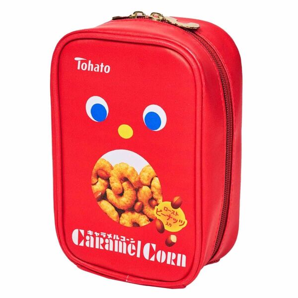 caramel cornキャラメルコーン“そっくり” じゃばらポーチ/モノマスター2022年2月号付録のみ 東ハト50周年記念