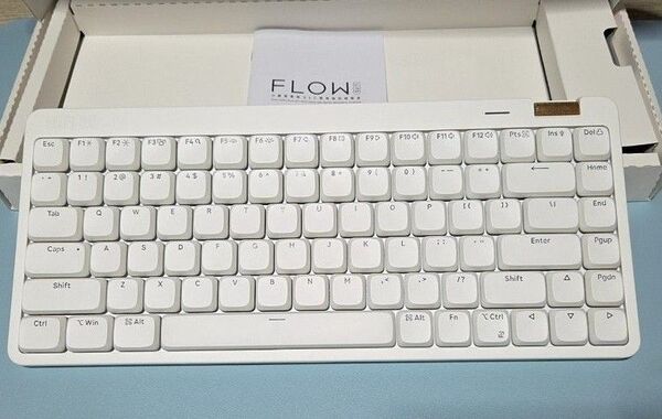 Flow Lite 84キー ロープロファイルメカニカルキーボード オフホワイト