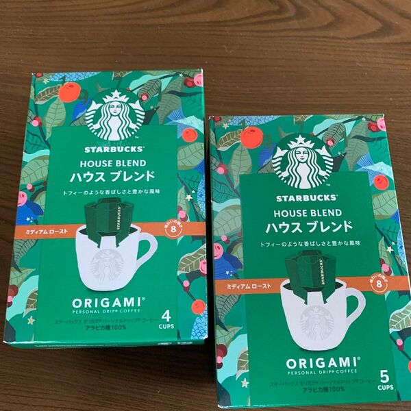 スターバックス ハウスブレンド ORIGAMI 5個入り1個 4個入り1個