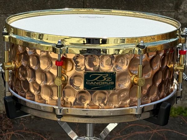 CANOPUS HBZ1455 14"×5.5" ハンマードブロンズスネアドラム