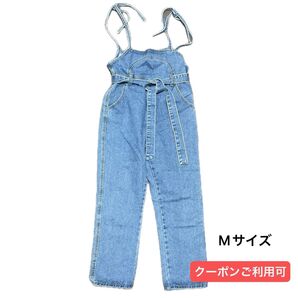 ZOZOTOWN サロペット 肩紐タイプ オーバーオール デニム Mサイズ
