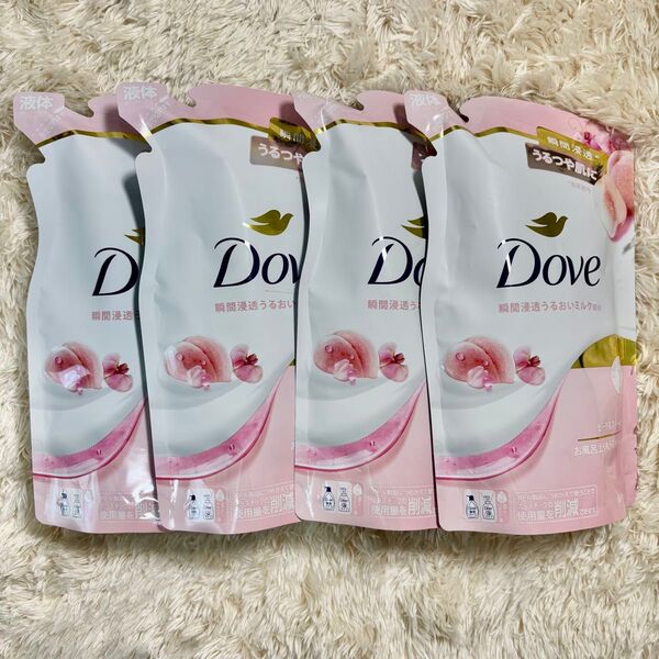 Dove ダヴ ボディウォッシュ 液体 ピーチ&スイートピー つめかえ用
