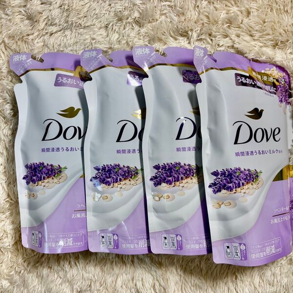 Dove ダヴ ボディウォッシュ 液体 ラベンダー&オーツミルク つめかえ用